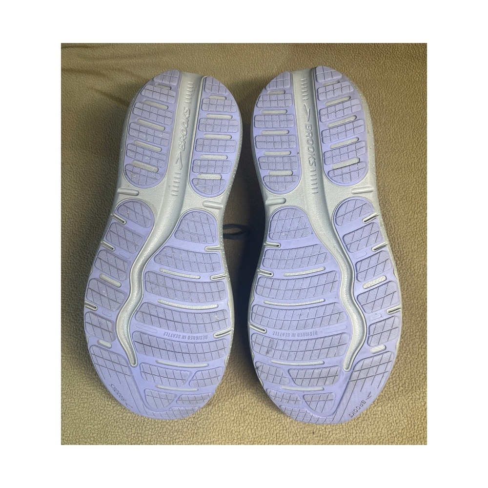 Brooks Ghost Max Womens Running Shoes Grey White Lavender Neutral Size 12 - Picture 9 of 14